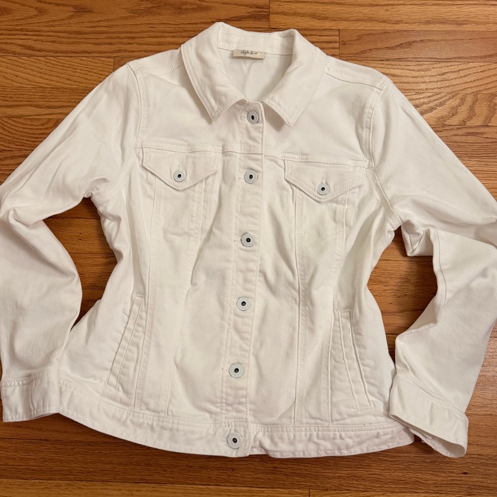 White Style & Co Denim Jacket